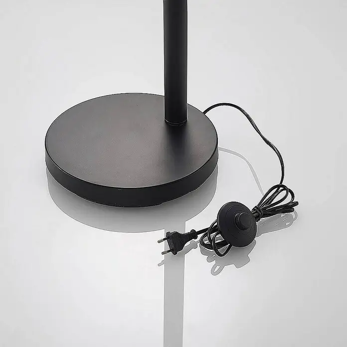 Lindby Stehleuchte Jewa - Höhe: 198 cm, schwarz, schwarz, E14