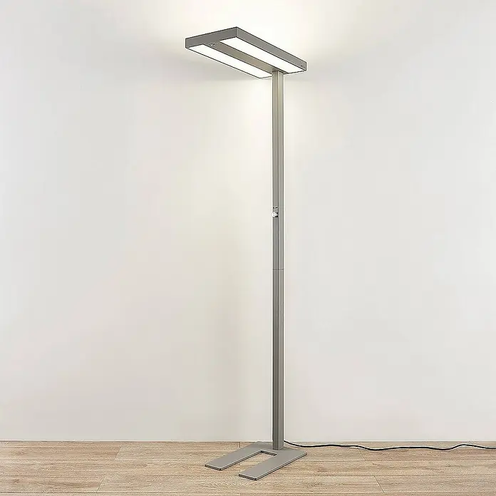 Arcchio Stehleuchte Logan Pro - alu / grau / zink, alu / grau / zink