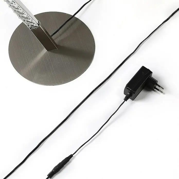 Lindby Stehleuchte Criostal - Höhe: 116 cm, alu / grau / zink, alu / grau / zink