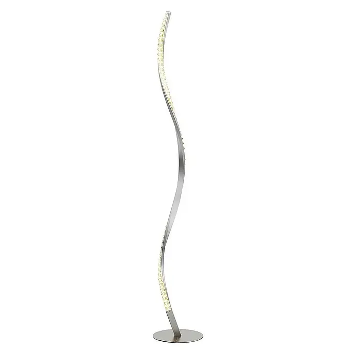 Lindby Stehleuchte Criostal - Höhe: 116 cm, alu / grau / zink, alu / grau / zink