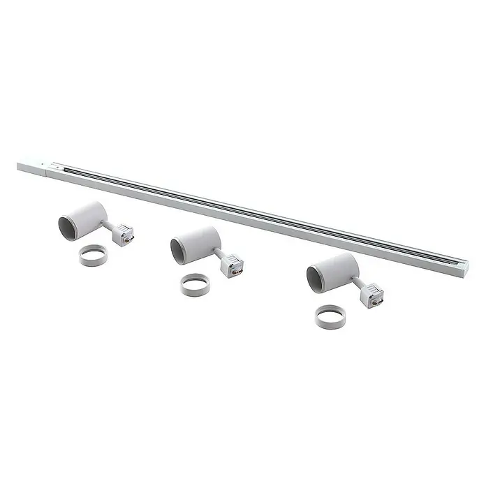Prios LED-Spannseilsystem Jorell - L x B x H: 100 x 5,5 x 16 cm, weiß / opal, weiß / opal