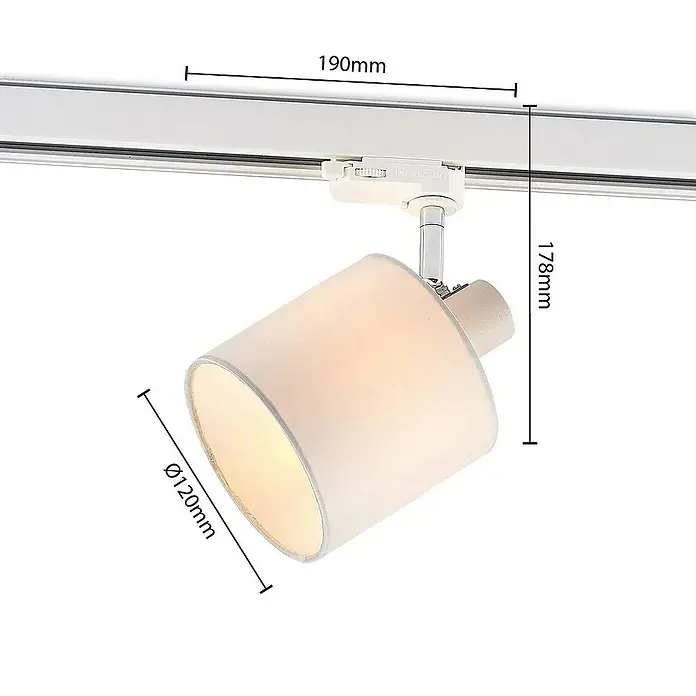 Arcchio LED-Spannseilsystem Heleni - L x B x H: 19 x 12 x 17,8 cm, weiß / opal