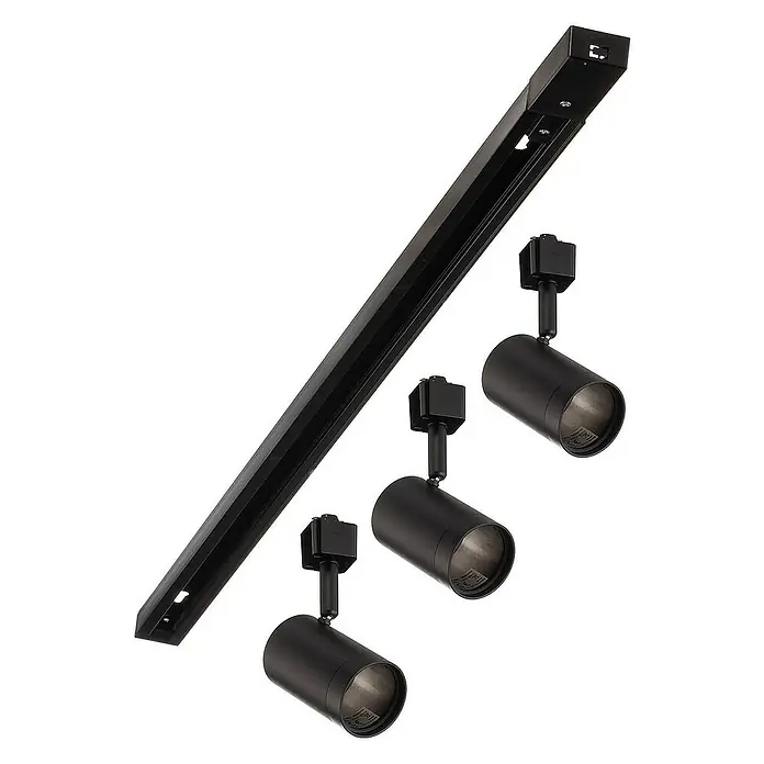 Prios LED-Spannseilsystem Jorell - L x B x H: 100 x 5,5 x 16 cm, schwarz, schwarz