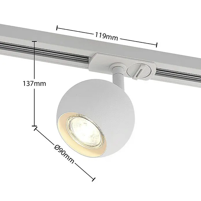 Lindby LED-Spannseilsystem Linaro - weiß / opal, weiß / opal