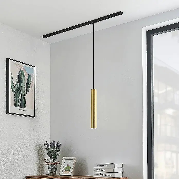 Lindby LED-Spannseilsystem Linaro - schwarz, messing / gold