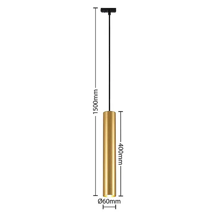 Lindby LED-Spannseilsystem Linaro - schwarz, messing / gold