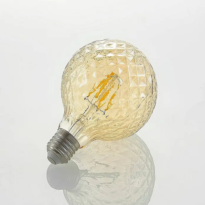 Lucande LED-Lampe E27 G95 LED 4W - E27, Nicht Dimmbar, Warmweiß, 380 lm, 4 W