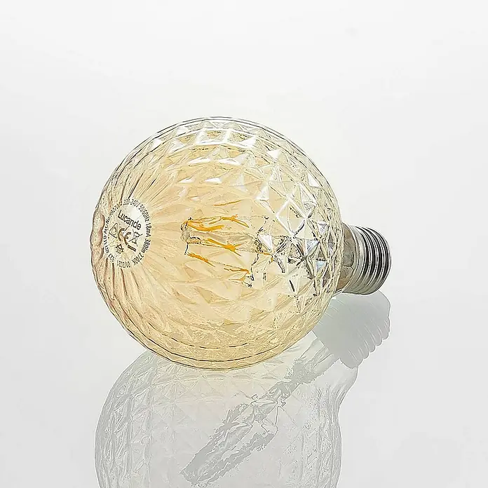 Lucande LED-Lampe E27 G95 LED 4W - E27, Nicht Dimmbar, Warmweiß, 380 lm, 4 W