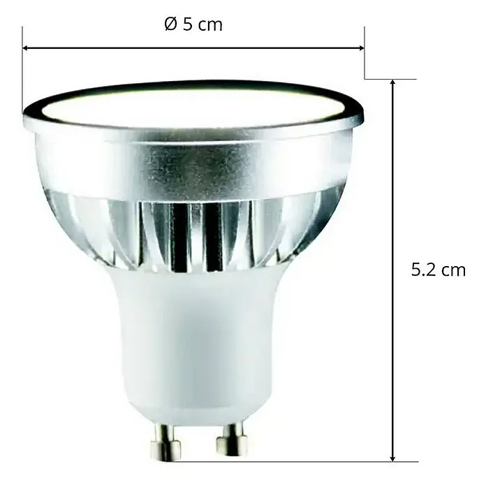 Lindby LED-Lampe Gu10 5W LED 55° - GU10, Nicht Dimmbar, Warmweiß, 420 lm, 5 W