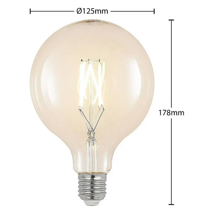 Arcchio LED-Lampe E27 8W LED - E27, Nicht Dimmbar, Warmweiß, 980 lm, 8 W