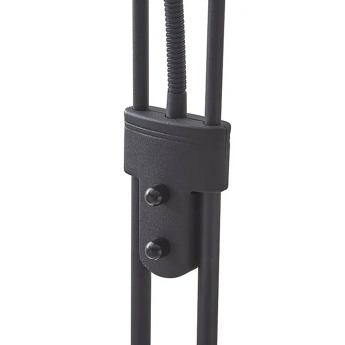 Lindby LED-Deckenfluter Josefin - Höhe: 180 cm, schwarz, schwarz, Warmweiß