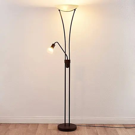 GEBRAUCHT] B-Ware Lindby Felicia Deckenfluter Standleuchte Leselampe Stehlampe Wohnzimmerlampe E27 92619523