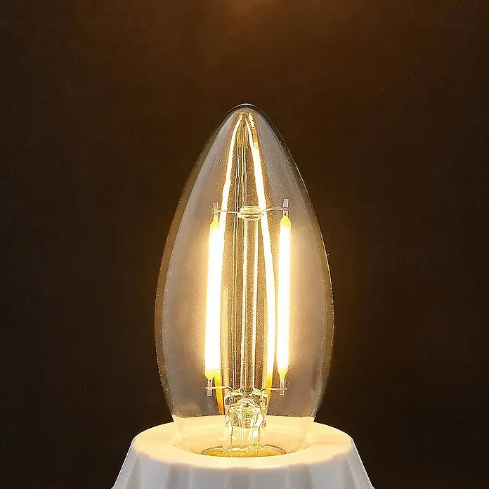 Lindby LED-Lampe E14 LED - E14, Nicht Dimmbar, Warmweiß, 250 lm, 2 W