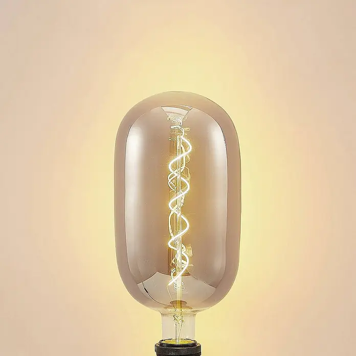 Lucande LED-Lampe E27 T140 LED 4W - E27, Nicht Dimmbar, Warmweiß, 120 lm, 4 W