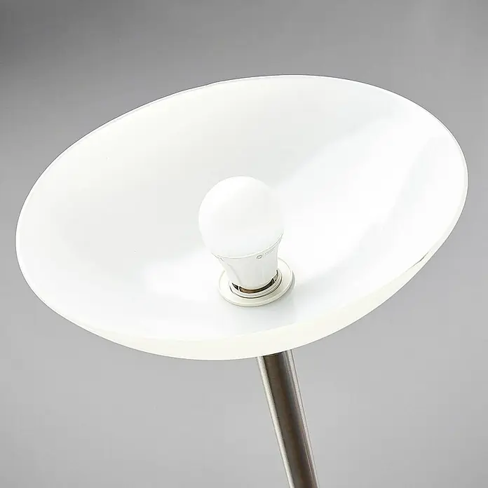 Lindby LED-Deckenfluter Elaina - Höhe: 180 cm, alu / grau / zink