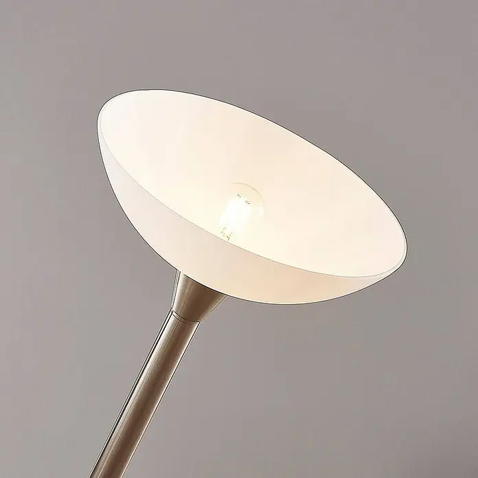 Lindby LED-Deckenfluter Ignacia - alu / grau / zink