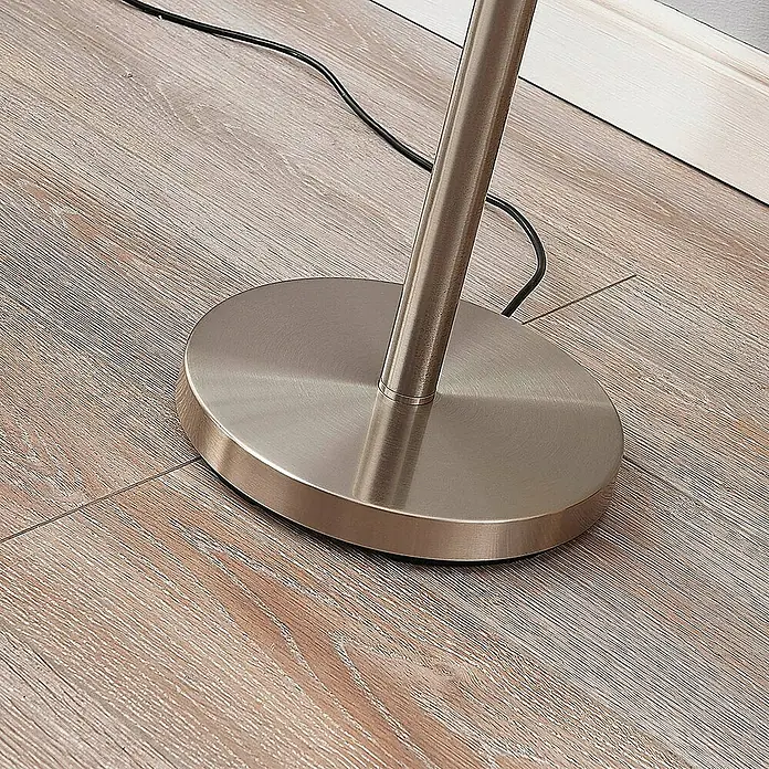 Lindby LED-Deckenfluter Ignacia - alu / grau / zink