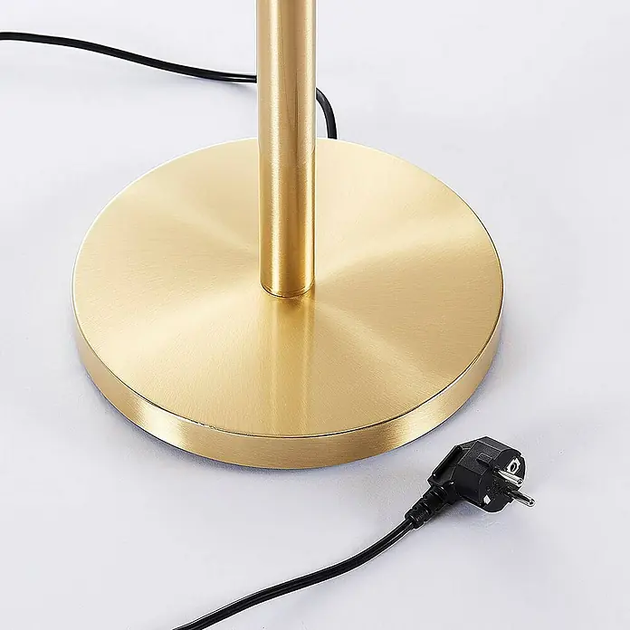 Lindby LED-Deckenfluter Ignacia - Höhe: 180 cm, messing / gold