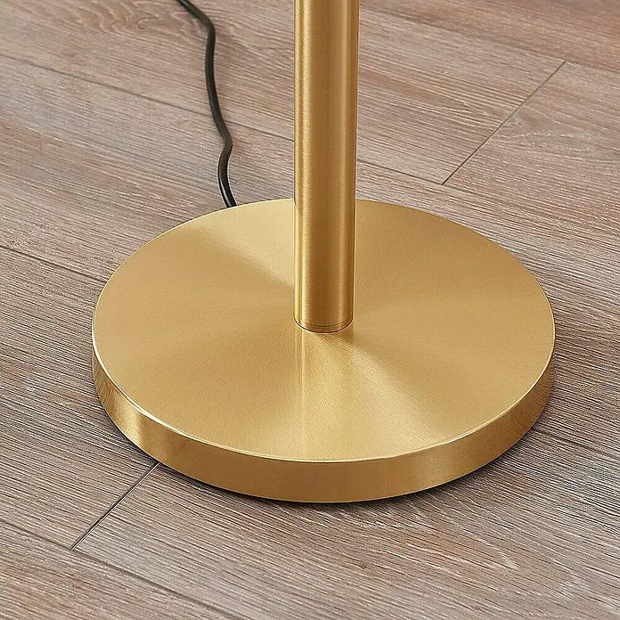 Lindby LED-Deckenfluter Ignacia - Höhe: 180 cm, messing / gold