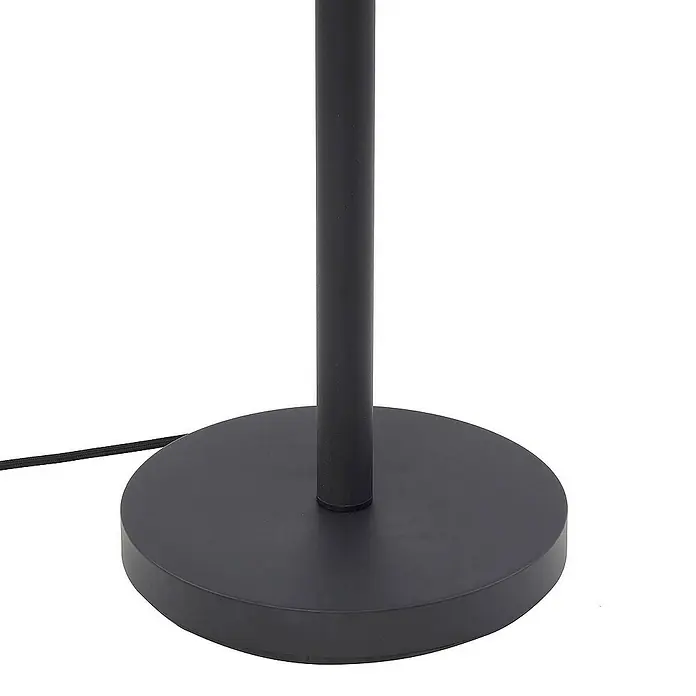 Lindby LED-Deckenfluter Nehemia - Höhe: 185 cm, schwarz, klar / transparent