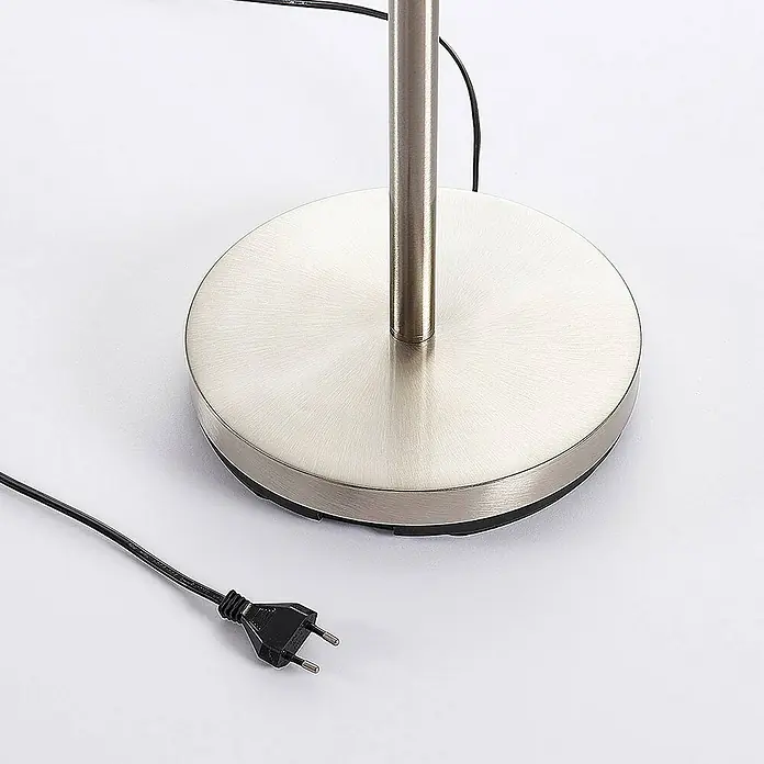 Lindby LED-Deckenfluter Jost - Höhe: 180 cm, alu / grau / zink
