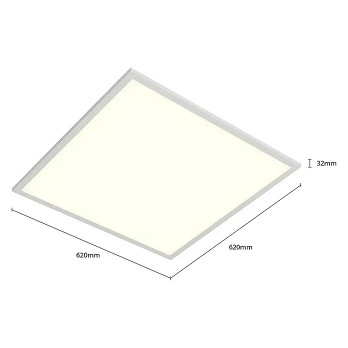 Arcchio Einbaupanel Vinas - L x B x H: 62 x 62 x 2,5 cm, Warmweiß