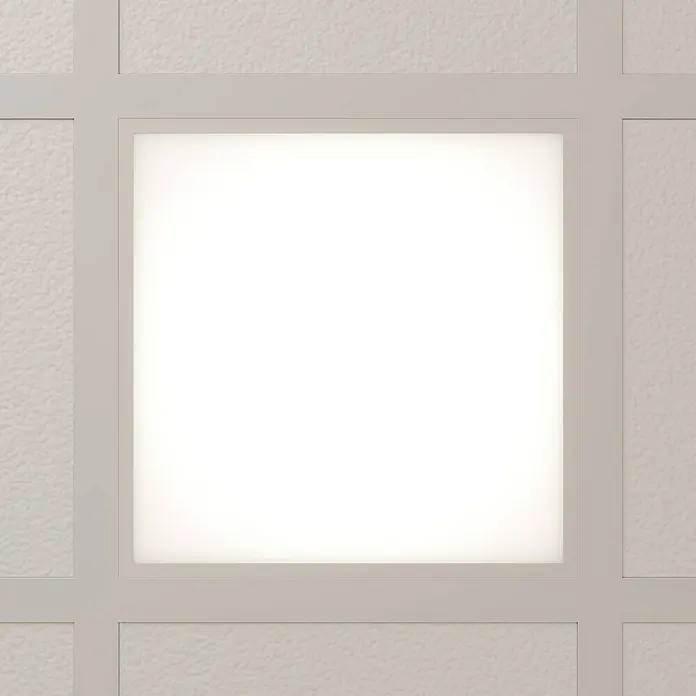 Arcchio Einbaupanel Vinas - L x B x H: 62 x 62 x 1,1 cm, Neutralweiß
