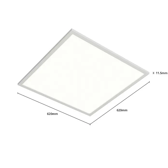 Arcchio Einbaupanel Vinas - L x B x H: 62 x 62 x 1,1 cm, Neutralweiß