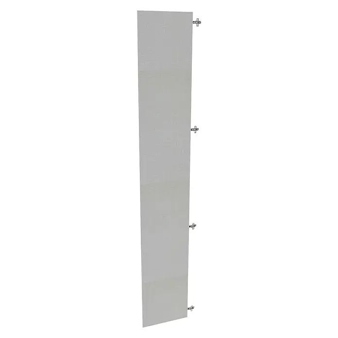 Finsa Puerta para mueble de armario - An x Al: 37,5 x 228 cm, Gris - Pared insonorizada gris con cuatro puntos de montaje para una reducción eficaz del ruido en oficinas o estudios modernos.