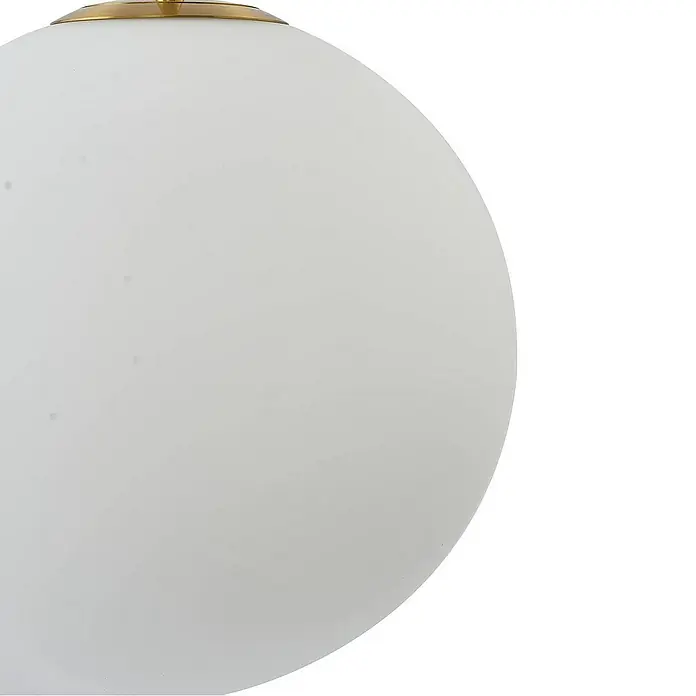 Lucande Pendelleuchte Joran - L x B x H: 25 x 25 x 25 cm, weiß / opal, opal weiß, gold, Schwarz