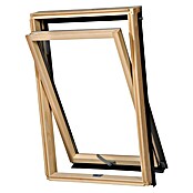 Solid Elements Basic Dachfenster (B x H: 55 mm x 77,8 cm, Holz, Grau/Anthrazit)