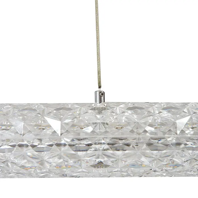 Lucande Pendelleuchte Tumata - L x B x H: 75 x 75 x 8 cm, klar / transparent, transparent