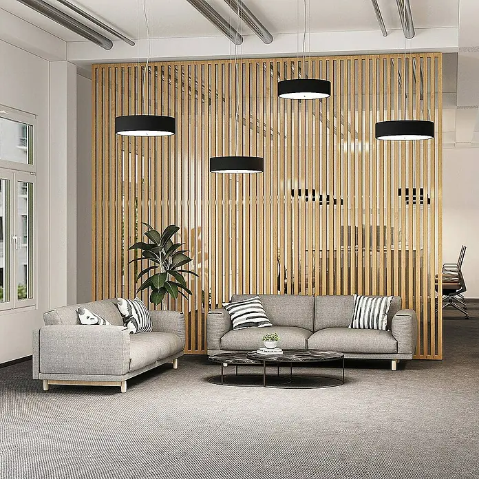 Arcchio Pendelleuchte Noabelle - L x B x H: 40 x 40 x 10 cm, schwarz, Schwarz, weiß
