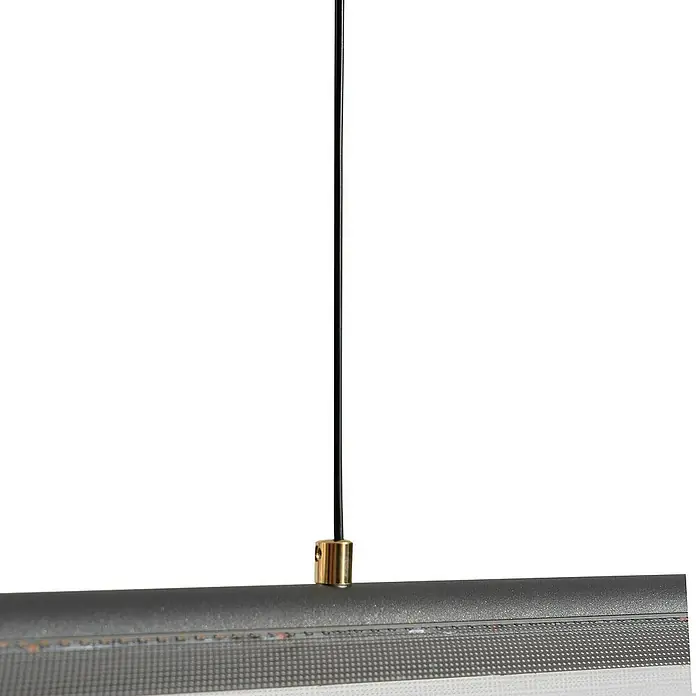 Lucande Pendelleuchte Alania - L x B x H: 90,5 x 9,5 x 9,5 cm, klar / transparent, grau, gold, transparent