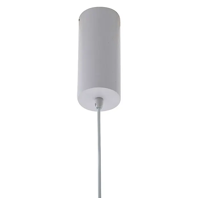 Lucande Pendelleuchte Orasa - L x B x H: 43 x 43 x 18 cm, klar / transparent, weiß, klar