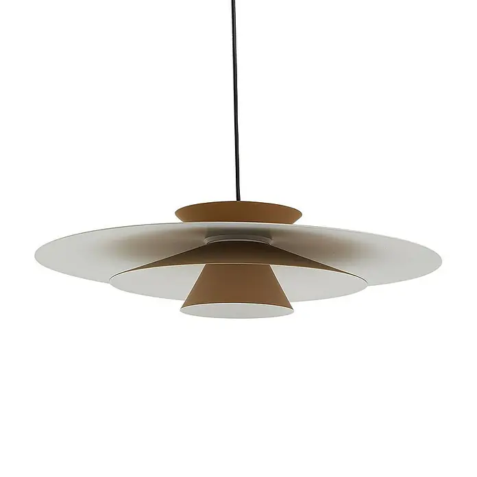 Lucande Pendelleuchte Livie - creme / amber, beige, weiß matt