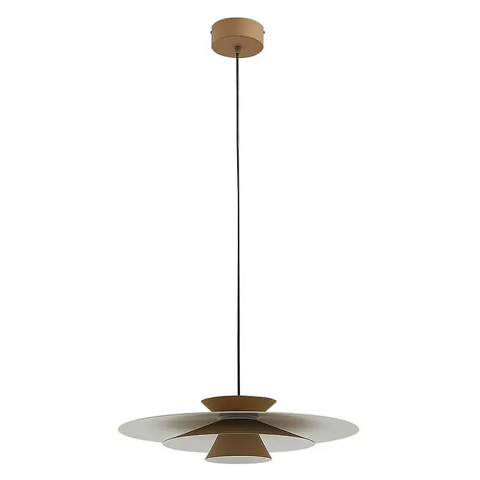 Lucande Pendelleuchte Livie - creme / amber, beige, weiß matt