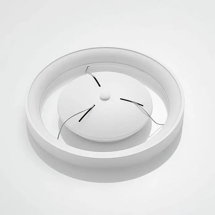 Arcchio Pendelleuchte Vivy - L x B x H: 38 x 38 x 3,5 cm, weiß / opal, weiß
