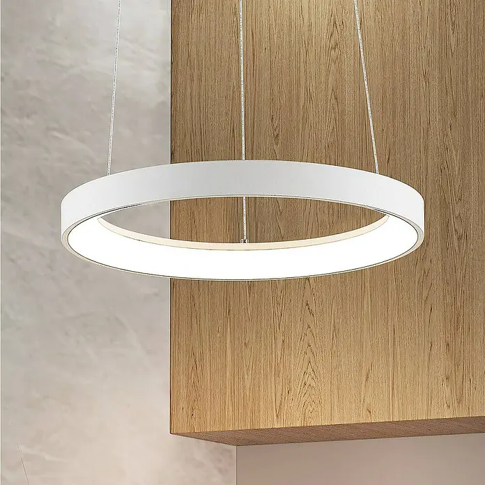 Arcchio Pendelleuchte Vivy - L x B x H: 38 x 38 x 3,5 cm, weiß / opal, weiß
