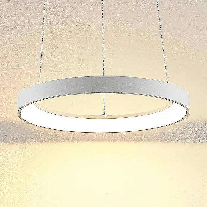 Arcchio Pendelleuchte Vivy - L x B x H: 38 x 38 x 3,5 cm, weiß / opal, weiß