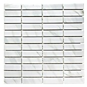 Mozaïektegel Staafjes Uni ST SO 01 (29,7 x 29 cm, Wit, Mat)