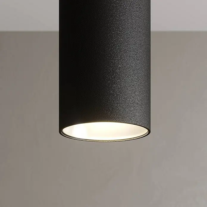 Arcchio Pendelleuchte Franka - L x B x H: 37 x 8 x 30 cm, schwarz, Schwarz (RAL 9005)