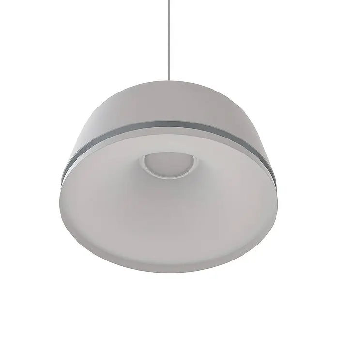 Lucande Pendelleuchte Faelinor - L x B x H: 35 x 35 x 17 cm, weiß / opal, weiß