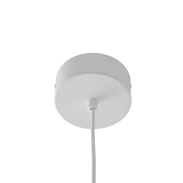 Lucande Pendelleuchte Faelinor - L x B x H: 35 x 35 x 17 cm, weiß / opal, weiß