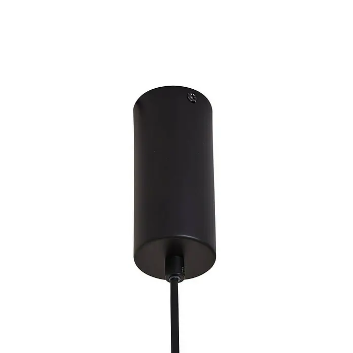 Lucande Pendelleuchte Savete - alu / grau / zink, rauchgrau, Schwarz