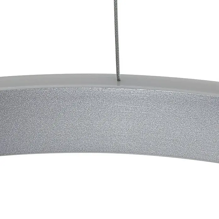 Lucande Pendelleuchte Yonam - alu / grau / zink, alufarben, weiß