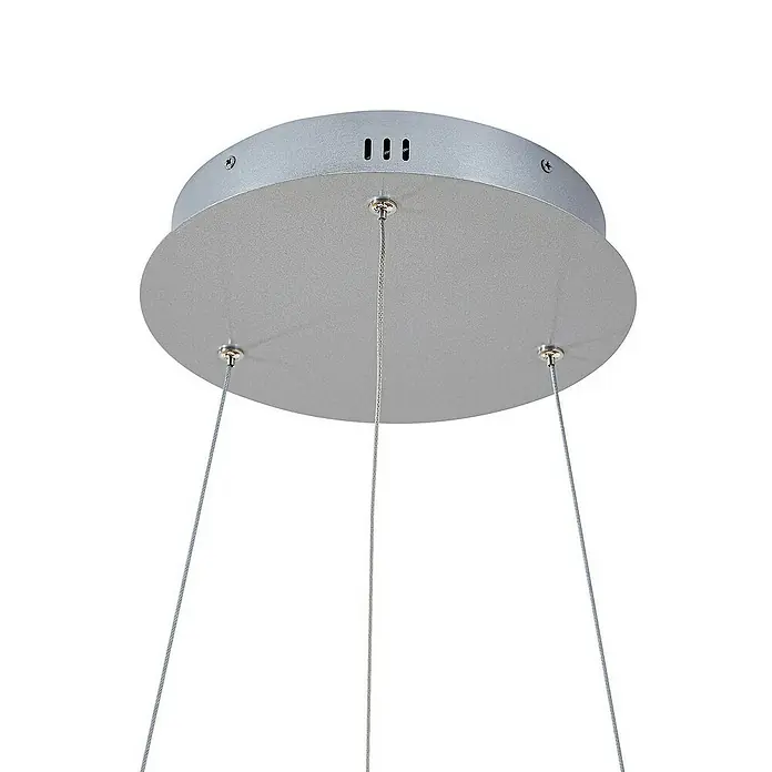 Lucande Pendelleuchte Yonam - alu / grau / zink, alufarben, weiß