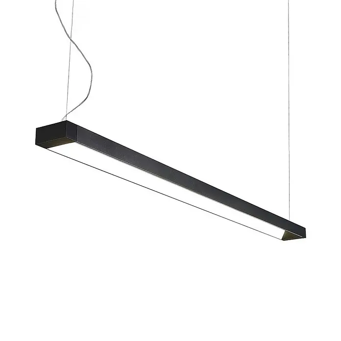 Arcchio Pendelleuchte Cuna - L x B x H: 162,2 x 11,5 x 4,88 cm, schwarz, Schwarz (RAL 9005)