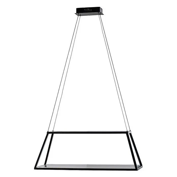 Lucande Pendelleuchte Mensola - L x B x H: 75 x 28,5 x 27 cm, schwarz, Schwarz