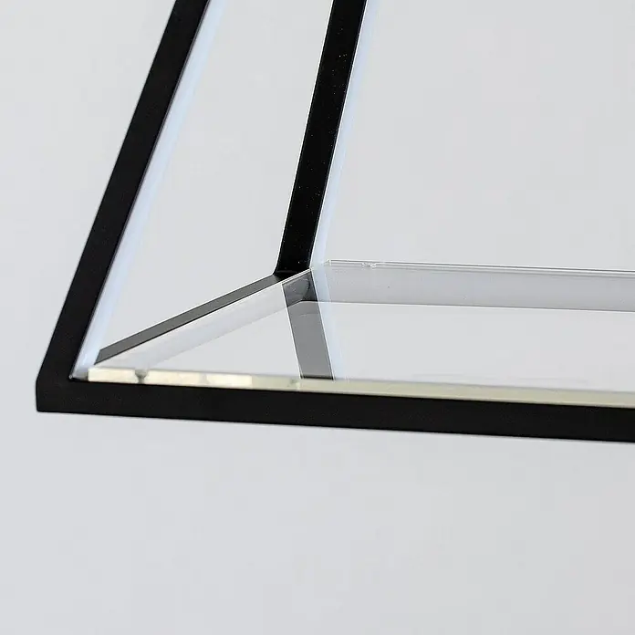 Lucande Pendelleuchte Mensola - L x B x H: 75 x 28,5 x 27 cm, schwarz, Schwarz